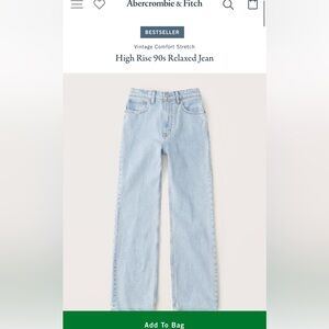 A&F High Rise 90s Relaxed Jeans